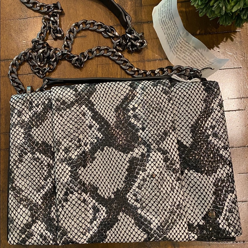 Halston Heritage Leather Shoulder Bag